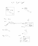 Brake Controls Governor Spring Ignition Diagram and Parts List for 10H902-0114-E1  Briggs and Stratton Engine
